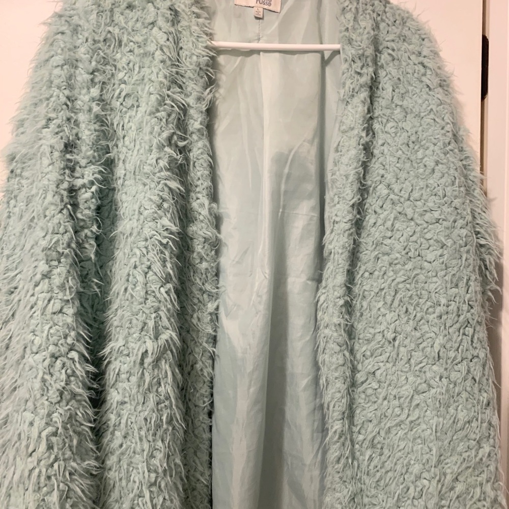 Greenish Fluffy Jacket